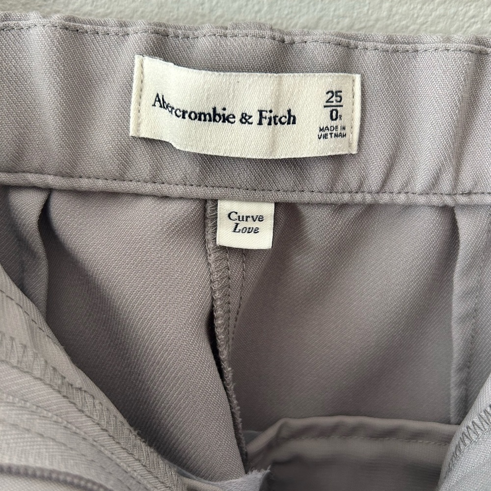 Abercrombie & Fitch Sloane Trouser Pant Curve Love 25/0 Regular - Grey